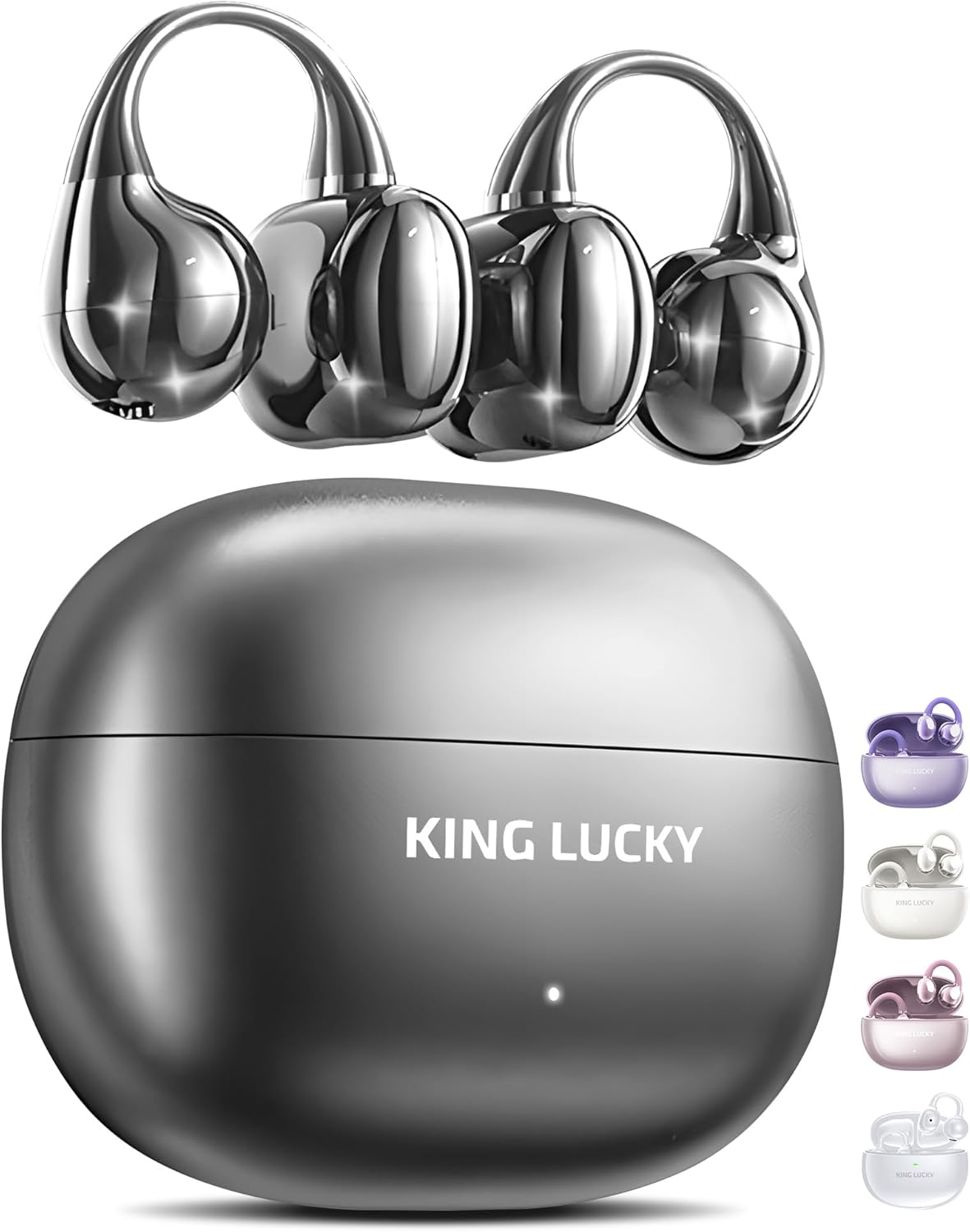 King Lucky Wireless Earbuds: 50H Play, Noise-Canceling, Waterproof