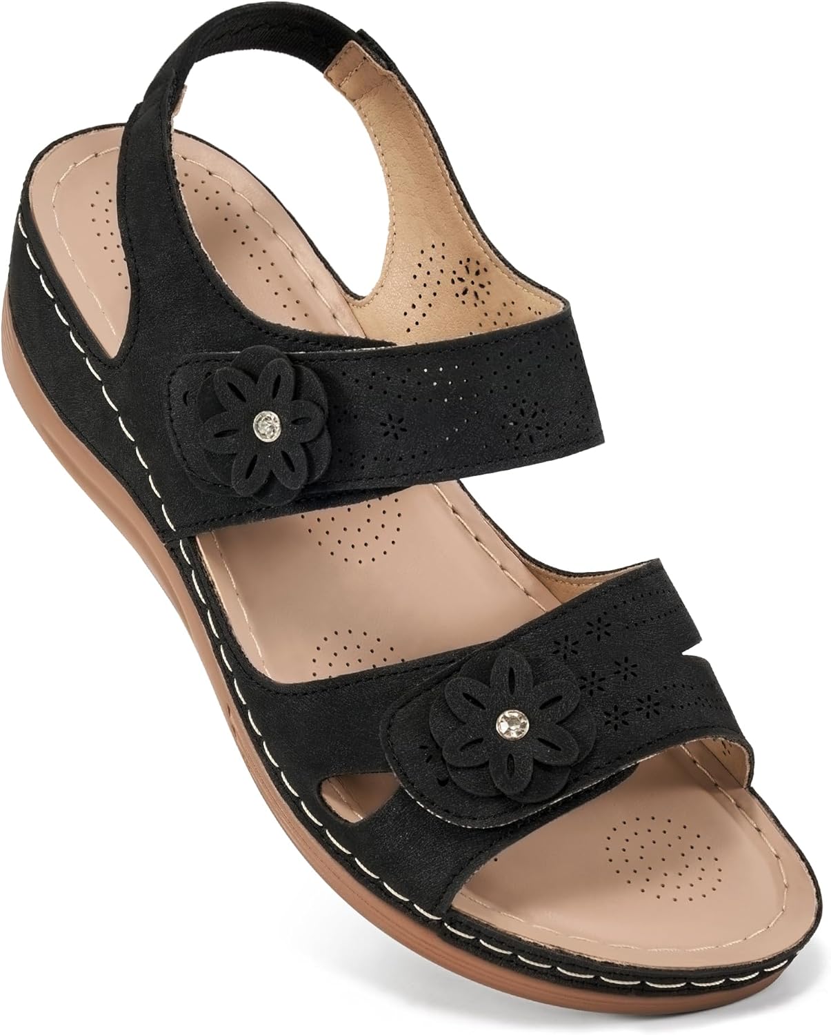 FUDYNMALC Sandals for Women: Comfortable Orthopedic Wedge Shoes