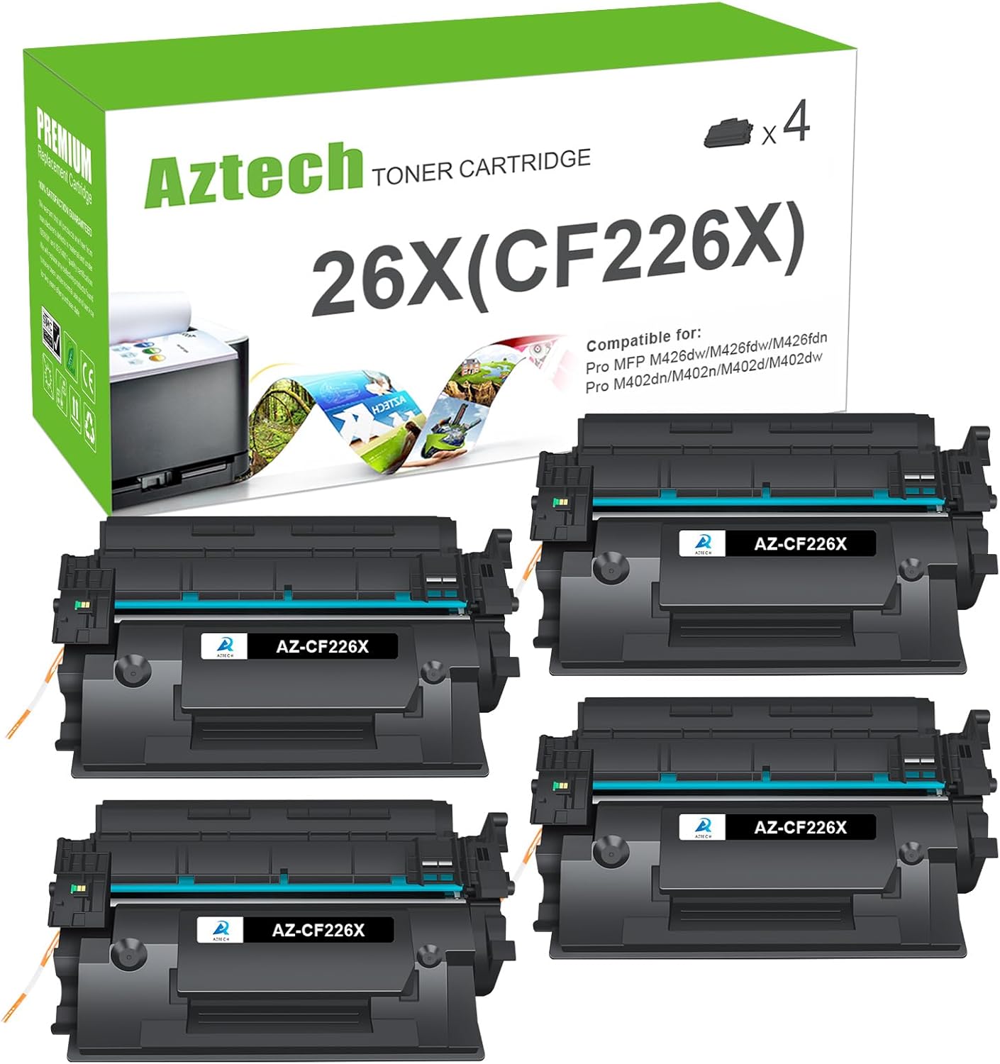 Aztech Compatible Toner Cartridge Replacement for HP 26X CF226X