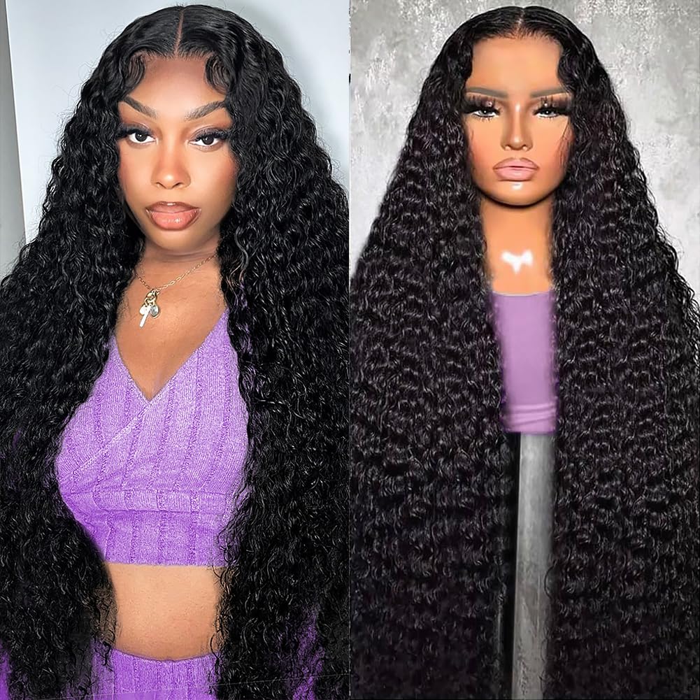 Deep Wave Lace Front Wigs Human Hair for Women 26 Inch Style