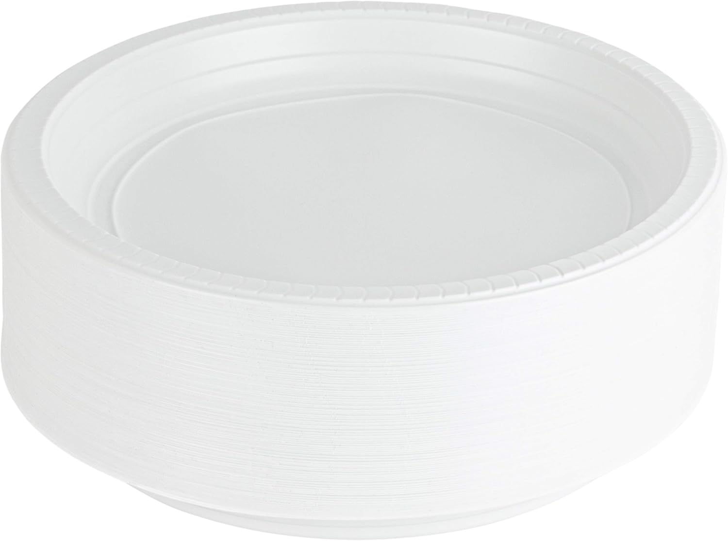 PLASTICPRO Round Plastic Plates for Events and Daily Use