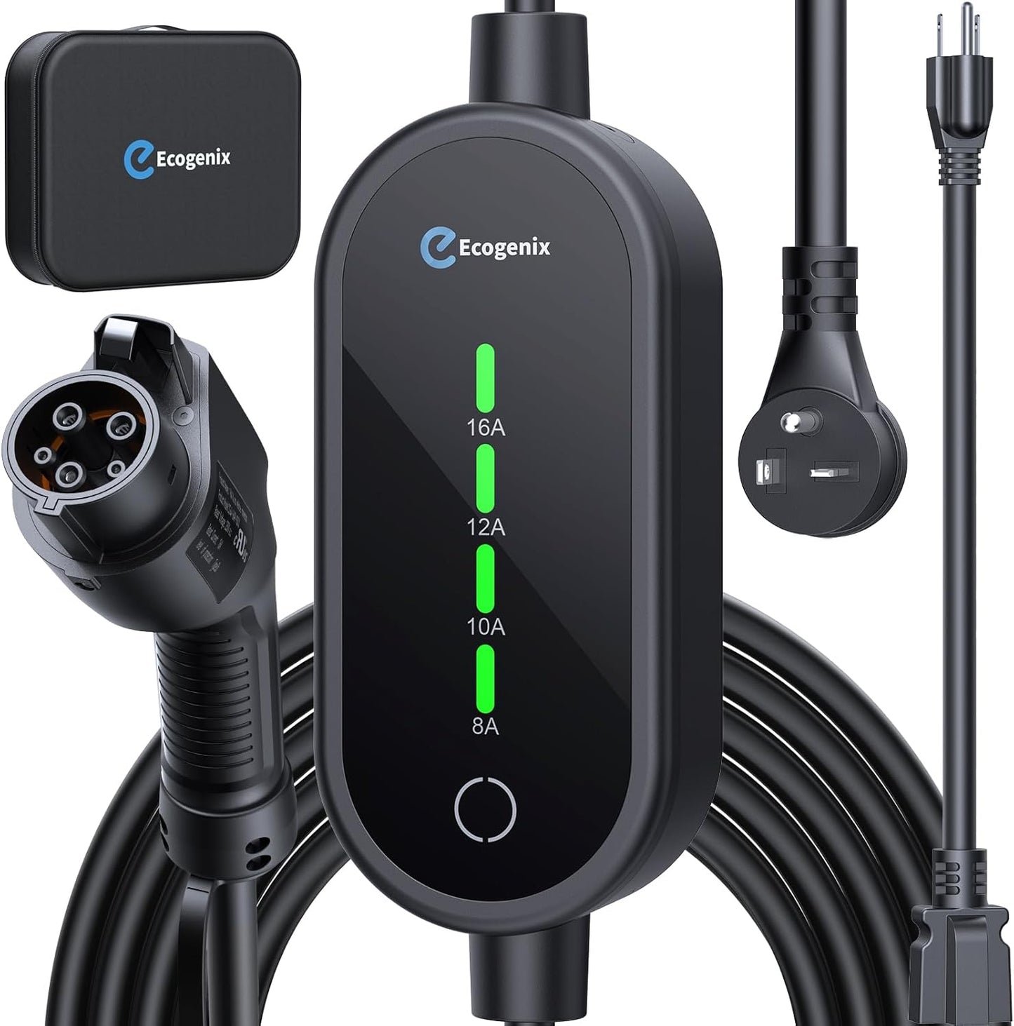 Fast Charging with Adjustable Current | Level 1&2 EV Charger by Ecogenix
