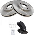 TRQ Front Brake Pad & Rotor Kit - Direct Fit Ceramic Brake Kit