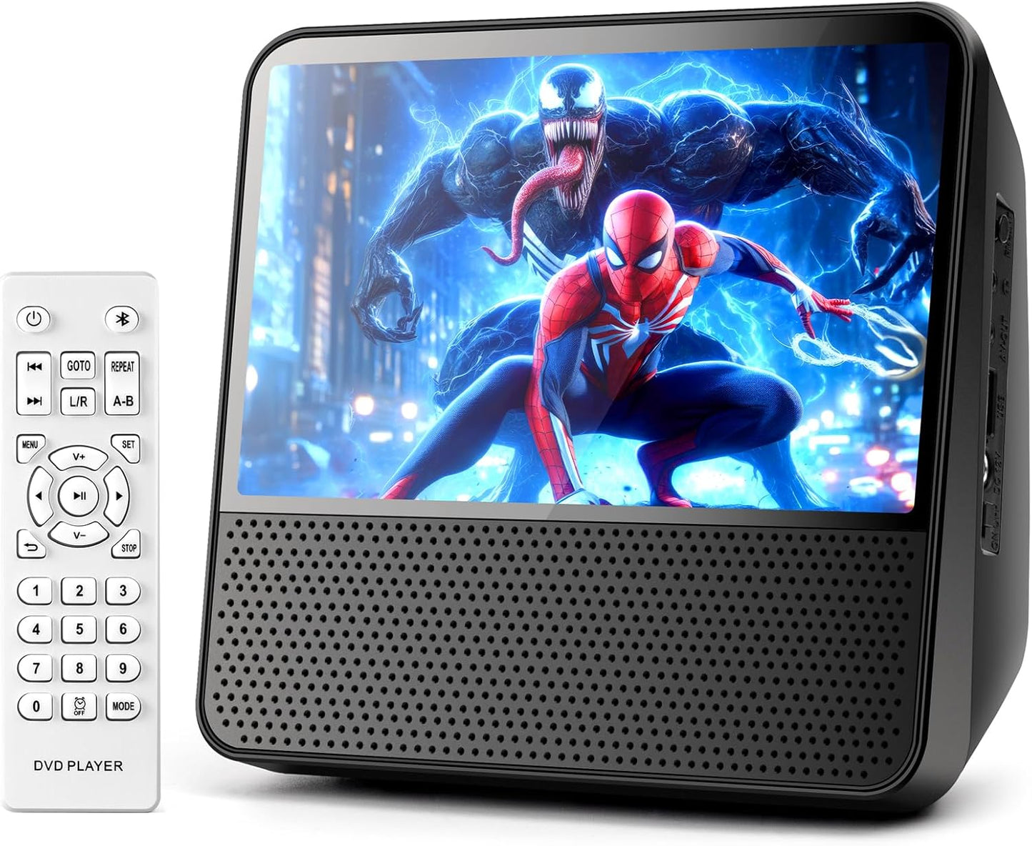 ROADOM Portable DVD Player with 7ft' HD Screen and Bluetooth