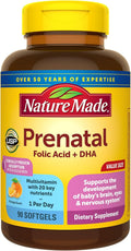 Prenatal with Folic Acid + DHA Prenatal Vitamin - Daily 90-Day Supply