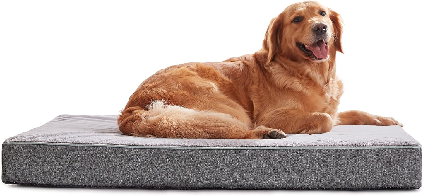 Extra Large Dog Bed with Cooling Gel Memory Foam for Comfort