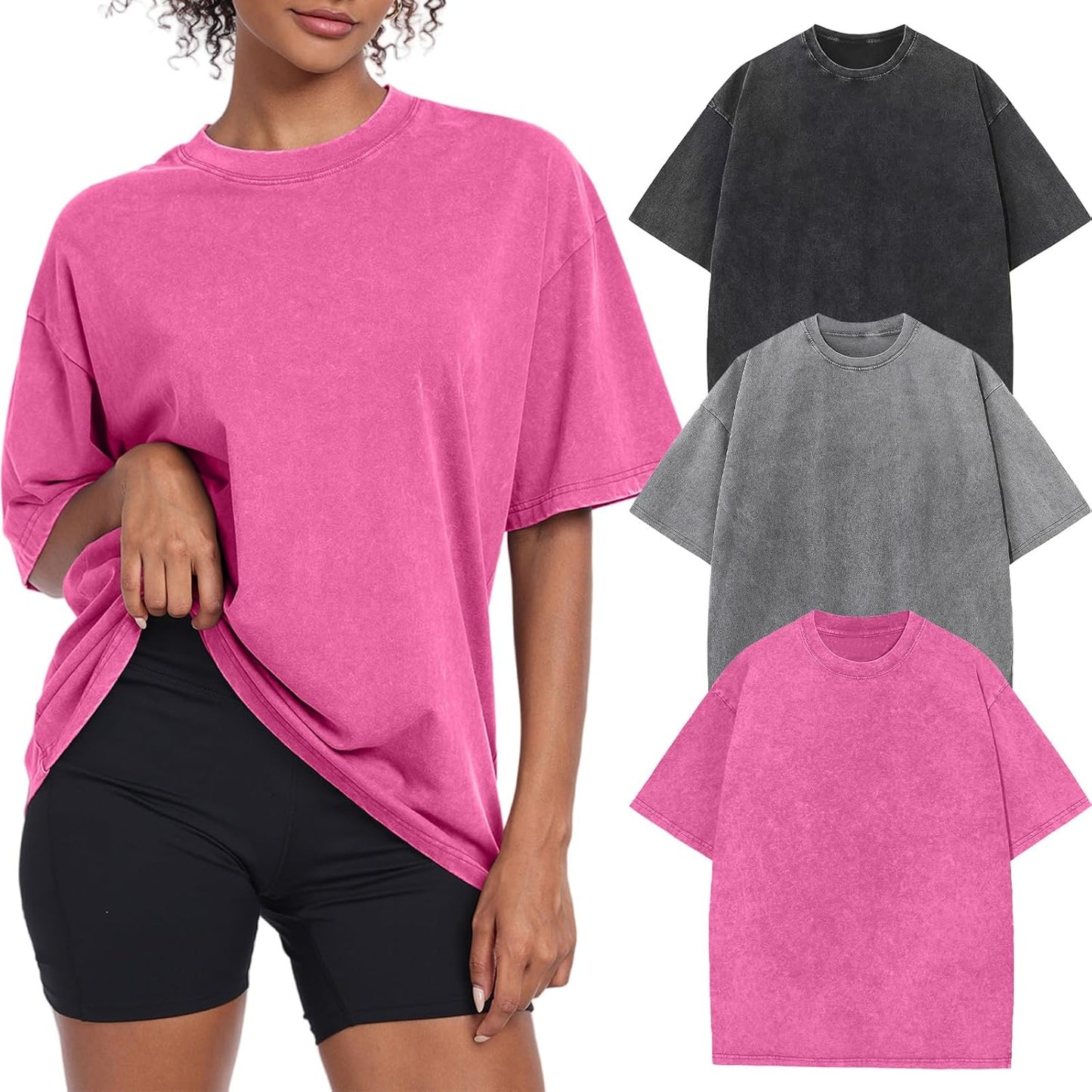 Womens Vintage Oversized T Shirts for Casual Workout Style