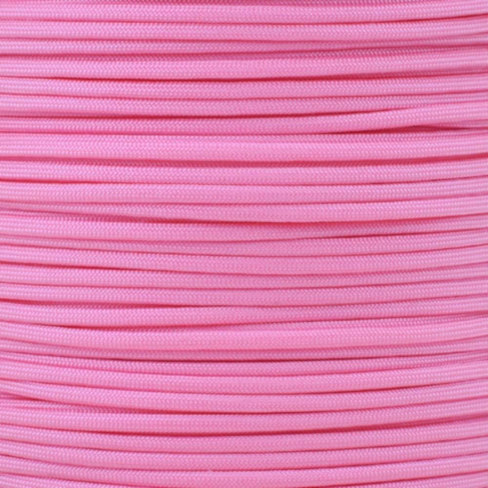 550lb Paracord for Outdoor Tasks - Rose Pink 250 ft Length