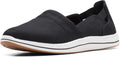 Clarks Women's Breeze Step II Loafer - Breathable Black Comfort