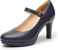 Women's Mary Jane Pumps Close Toe 3.5-in Heel - Comfortable Platform