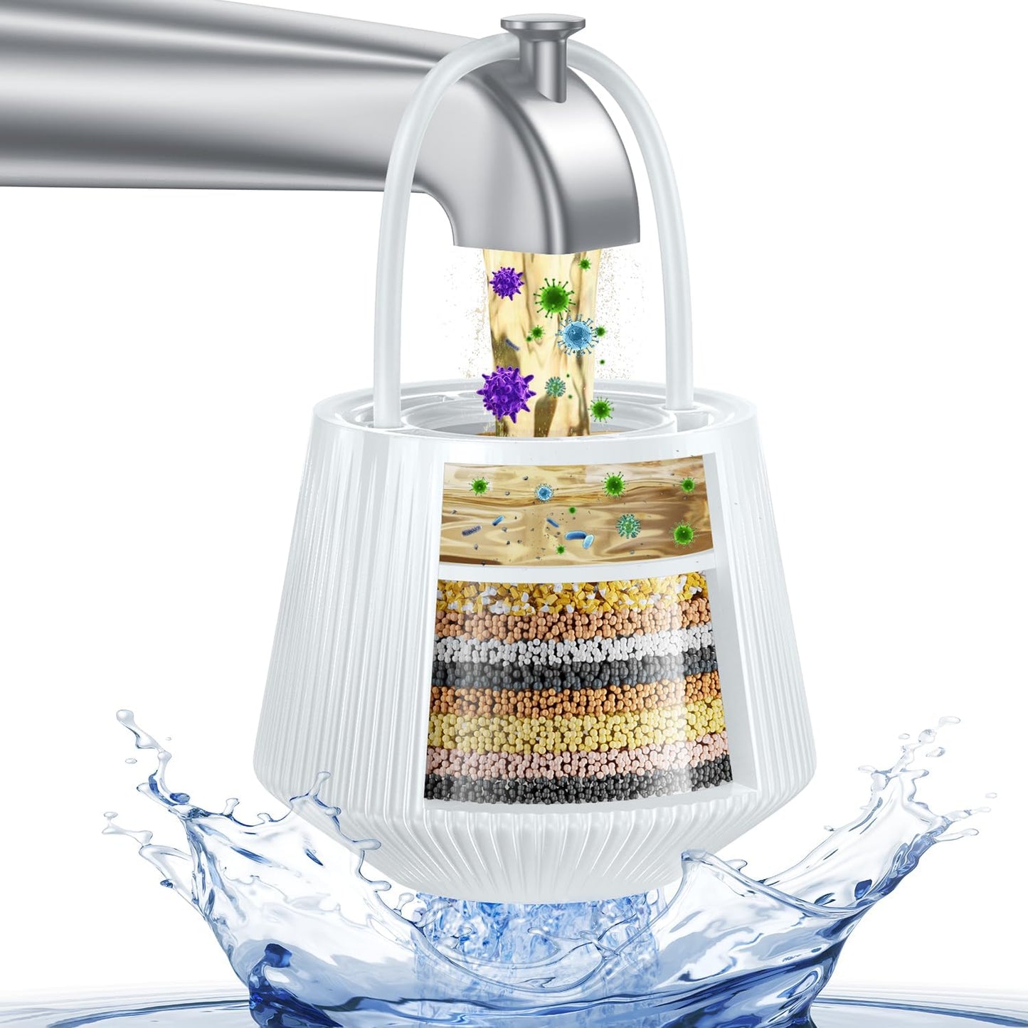 Next-Gen Bathtub Water Filter for Faucet - Softens Hard Water