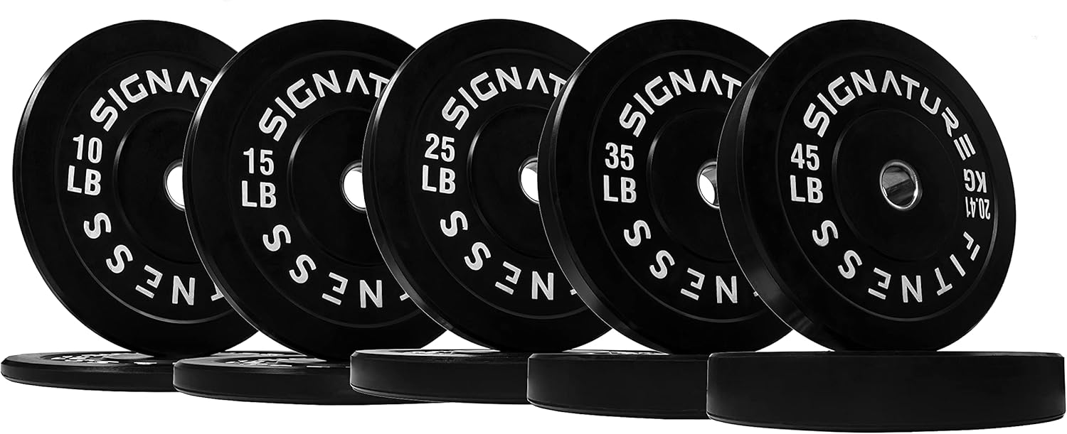 Olympic Bumper Plates Set for Strength Training & Weightlifting