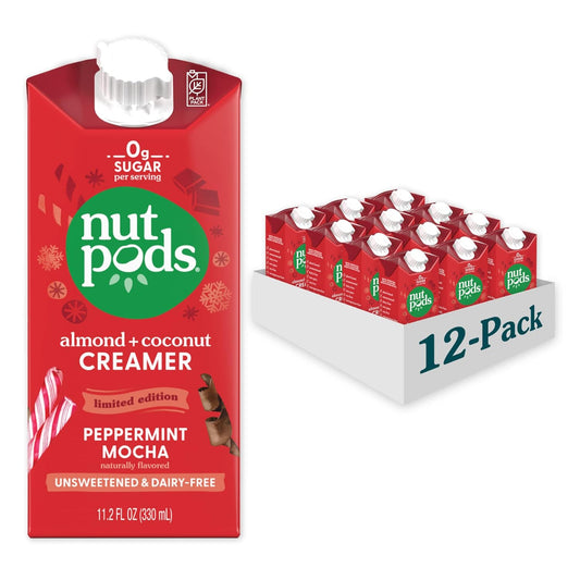 nutpods Peppermint Mocha Dairy-Free Creamer for Coffee Lovers