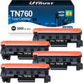 TN760 Toner for Brother Printer 4-Pack - High Yield Replacement