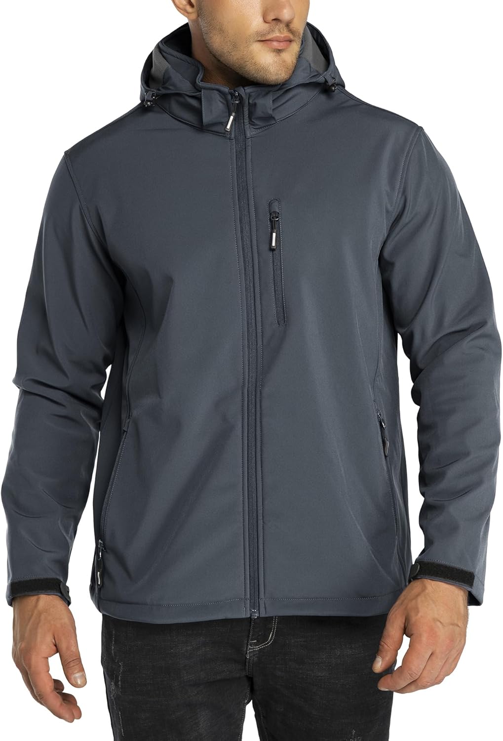 Outdoor Ventures Men's Lightweight Softshell Jacket for Winter