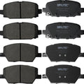 Front Rear Ceramic Brake Pads for 2018-2022 Jeep Compass - Quiet, Low