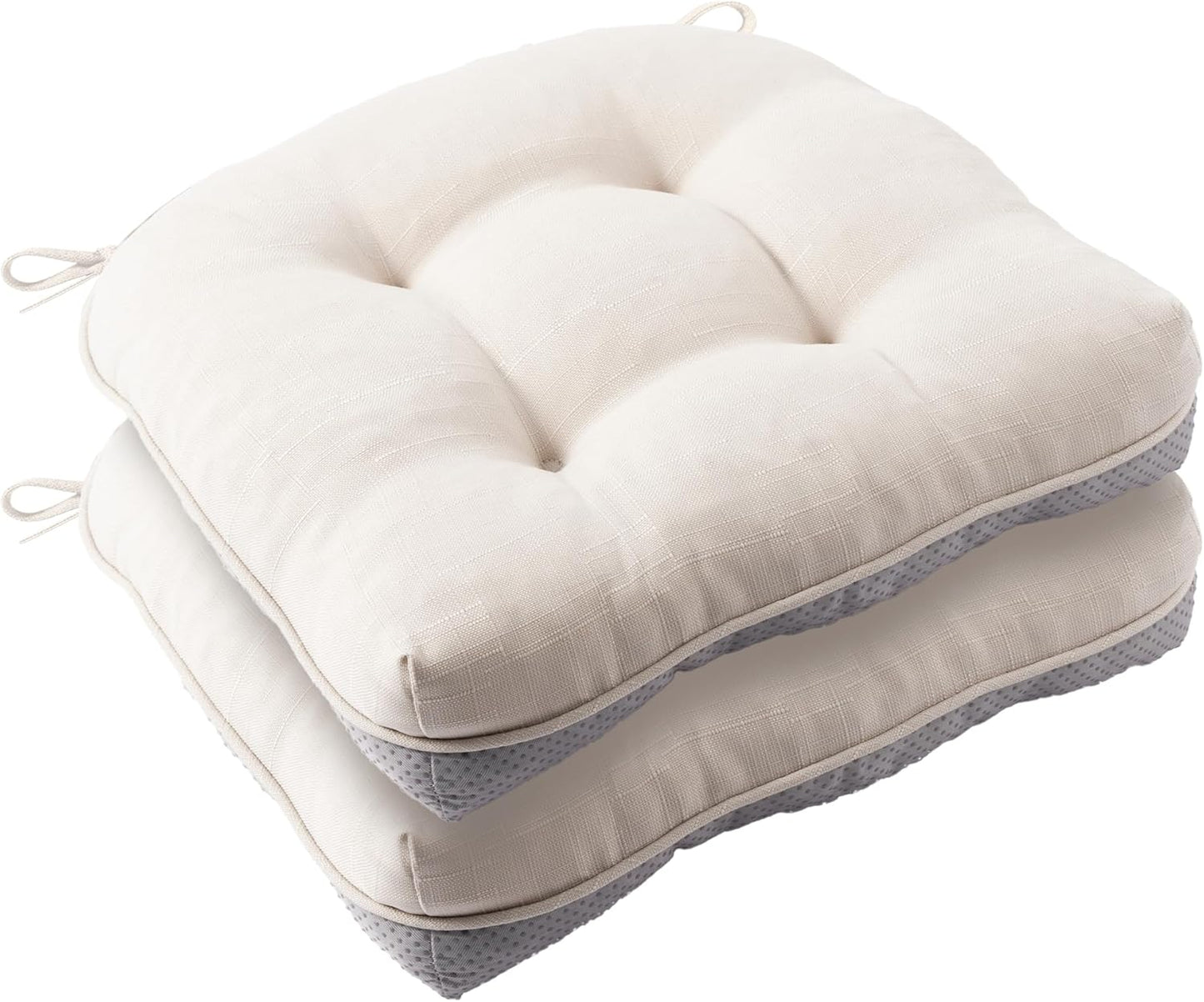 Battilo Chair Cushions Set of 2 for Dining Chairs, Beige