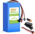 36V Lithium Battery Pack 8Ah - Built-in 25A BMS, Plug-and-Play