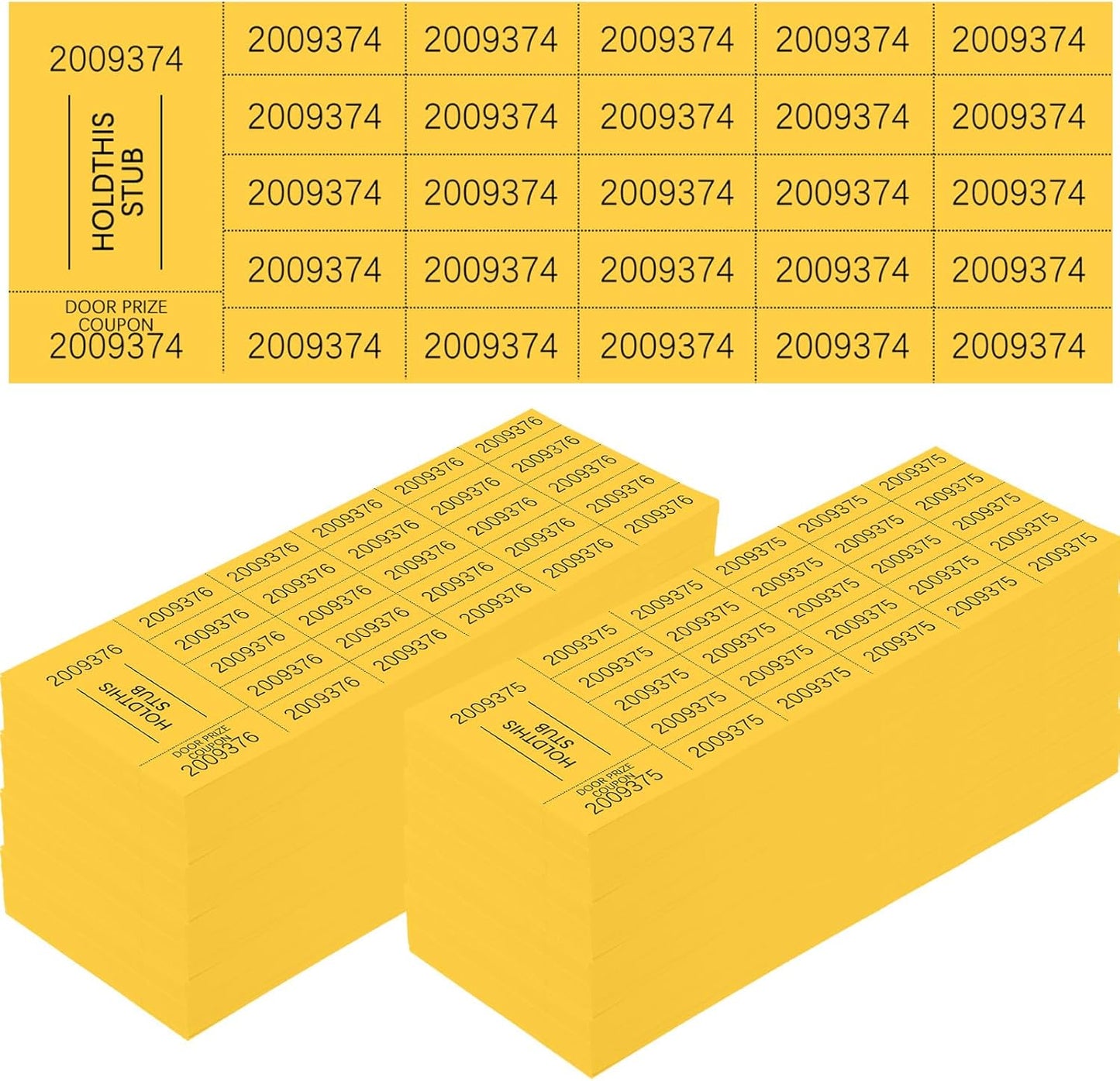 Kosiz 1000 Sheets Raffle Ticket Sheets for Auctions and Events