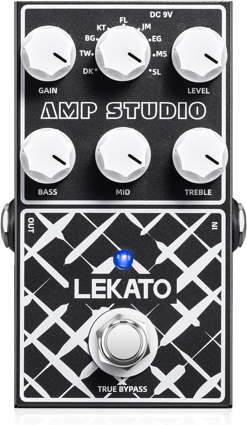 LEKATO Amp Simulator Guitar Effect Pedal for Electric Guitar