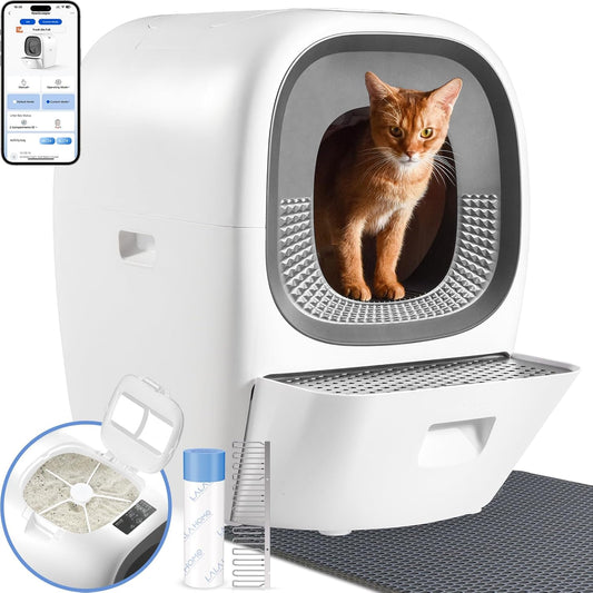 Smart Self-Cleaning Cat Litter Box - Odor-Free Convenience