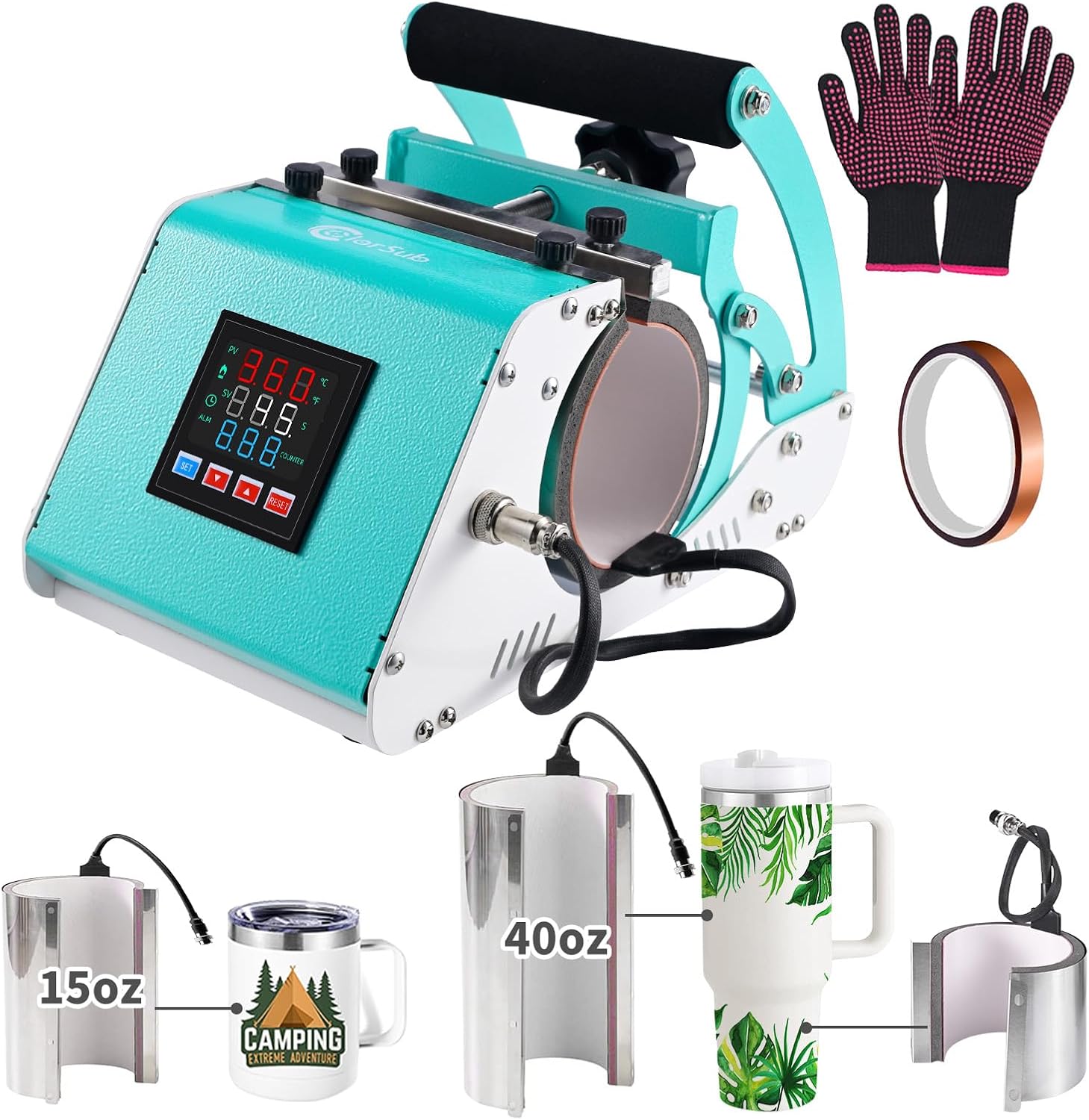 ColorSub 3 in 1 Tumbler Heat Press Machine for Sublimation