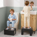 Toddler Toilet Step Stool 3-in-1 Bamboo Squat Stool - Taller 9in