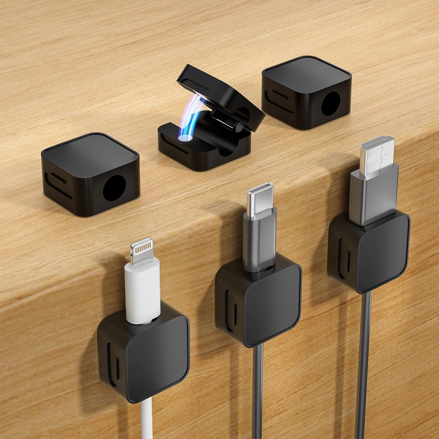 Magnetic Cable Clips: Space-Saving Cord Organizer