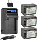 Kastar 3-Pack NP-FP70 / NP-FP71 Battery and Charger Kit
