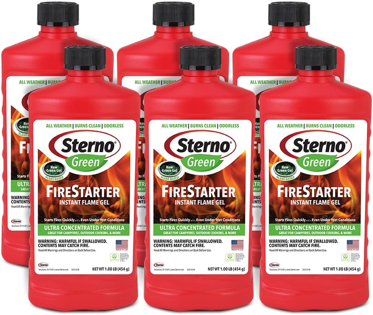 Sterno Fire Starter Fluid Gel for Quick and Easy Fire Starting
