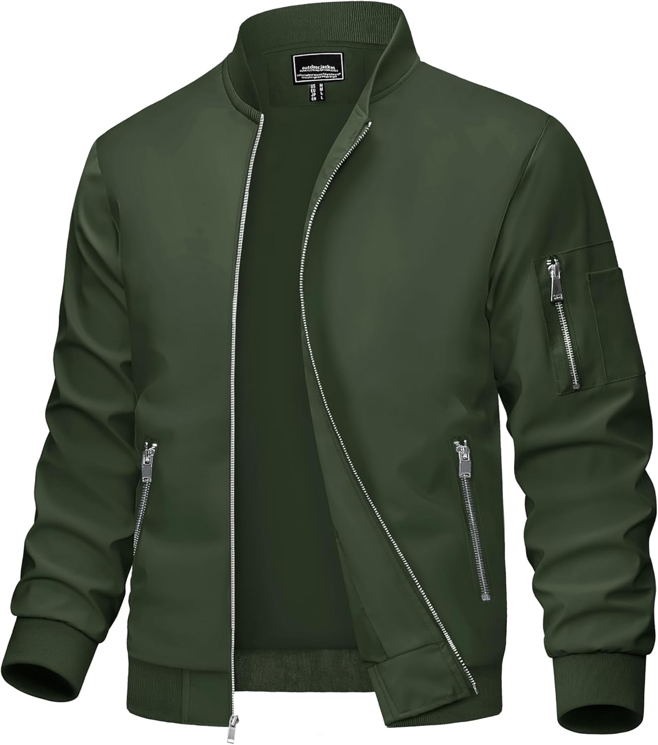 Lightweight Casual Windbreaker Bomber Jacket for Men