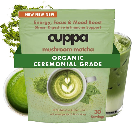 Cuppa Healthy Mushroom Matcha for All Day Energy & Focus
