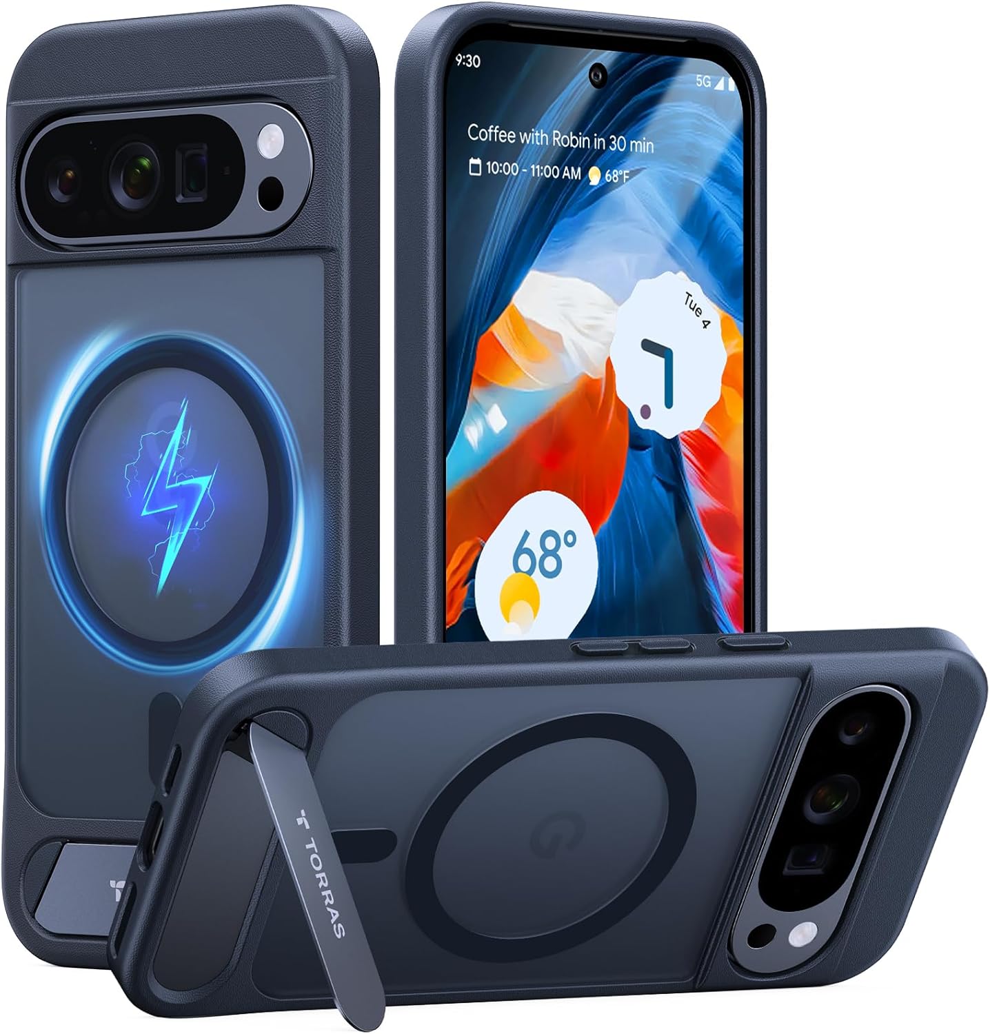 TORRAS Magnetic Stand Case for Google Pixel 10 Pro - Slim Fit