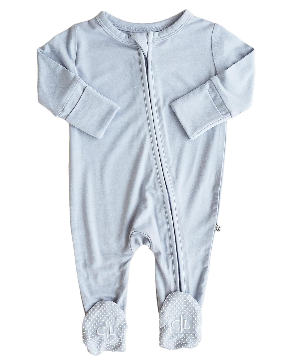 Caden Lane Zippered Baby Footie Pajamas for Easy Diaper Changes