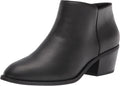 Womens Ankle Boots with 2in Cuban Heel - Padded Memory Foam