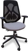 Mesh Back Office Chair, Lumbar Support, 3D Armrests, Swivel Wheels | Lunar Fabric