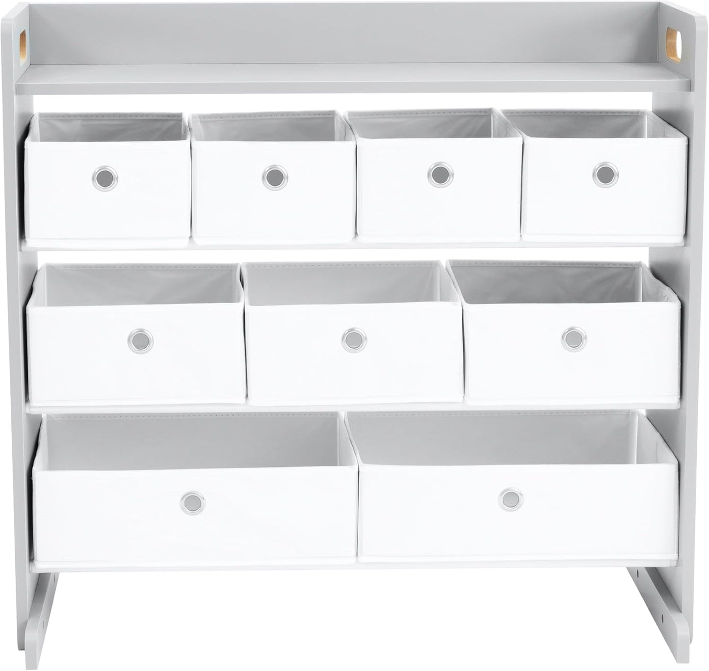 Humble Crew Toy Storage Organizer with 9 Fabric Bins for Kids