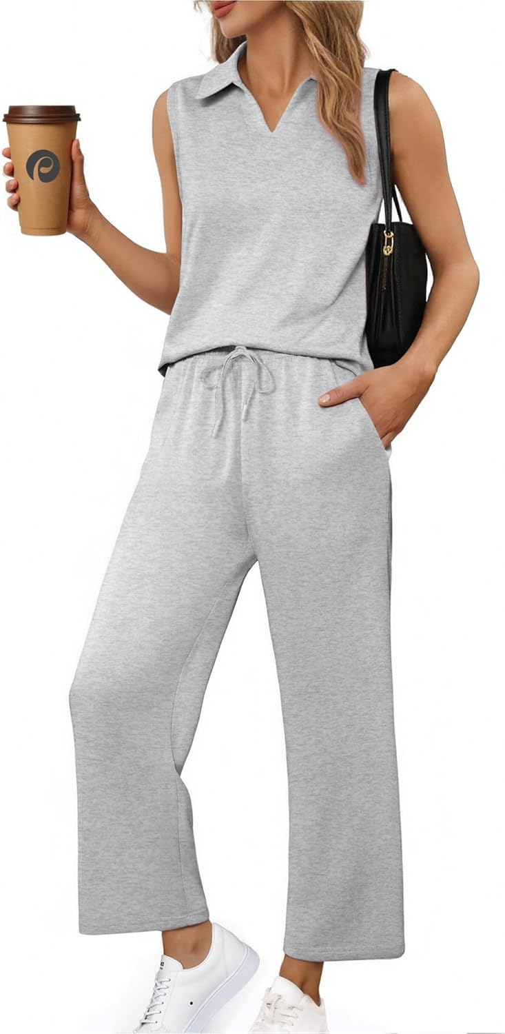 PINSPARK Two Piece Sets for Women: Stylish Summer Lounge Wear