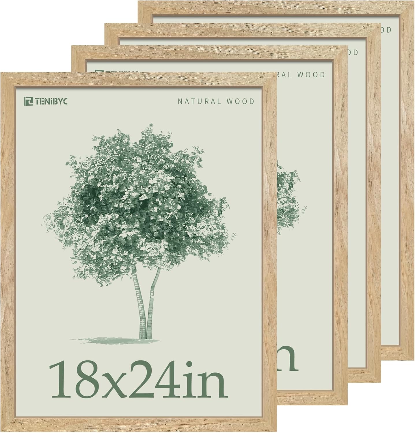 Elegant 18x24 Poster Frame 4 Pack for Stunning Displays
