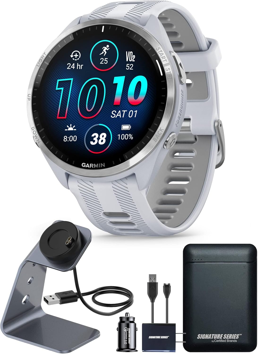 Garmin Forerunner 965 GPS Smartwatch with Heart Rate Monitor