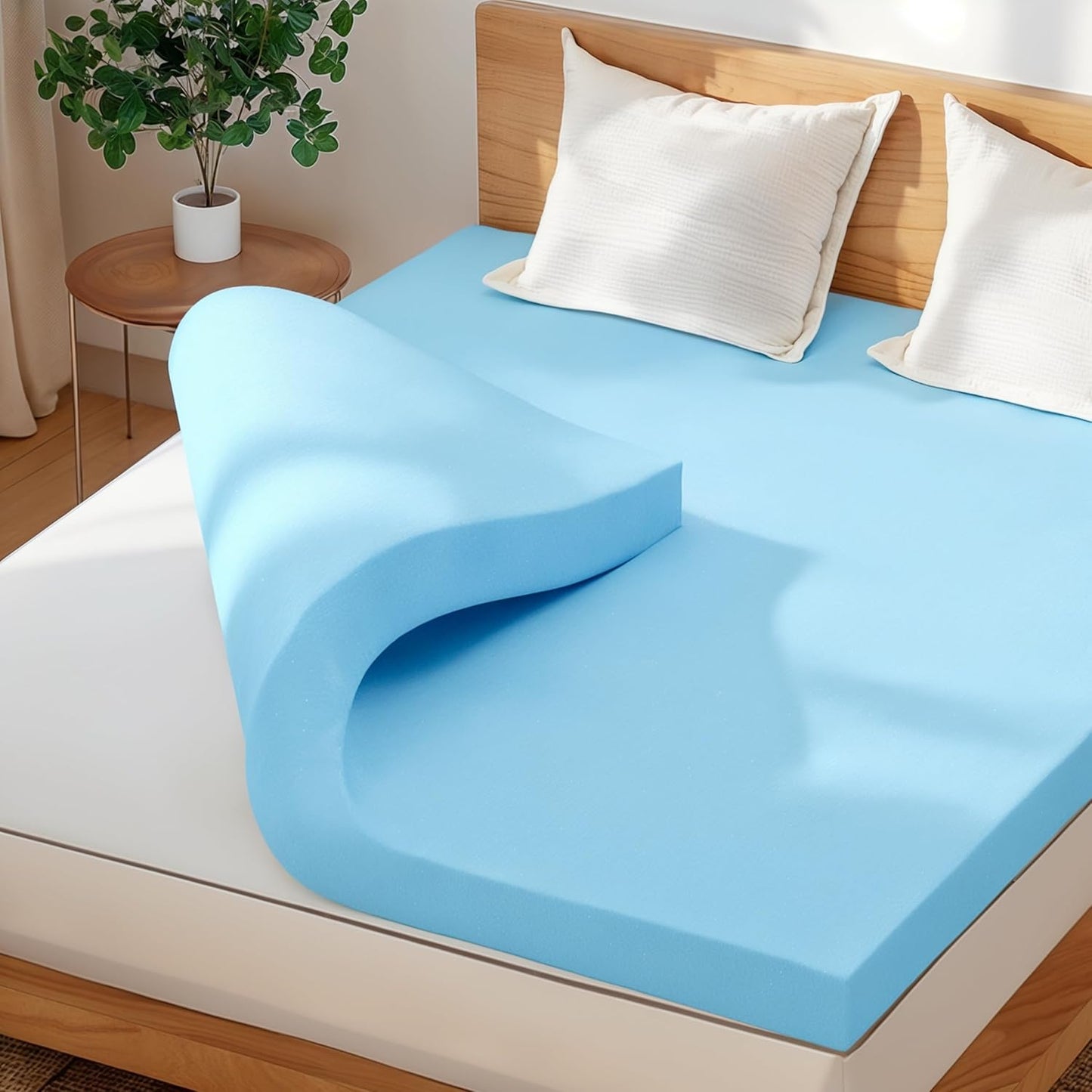 CHUN YI Memory Foam Mattress Topper King for Ultimate Comfort