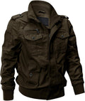 Men's Cotton Lightweight Multi Pockets Military Jacket - Versatile