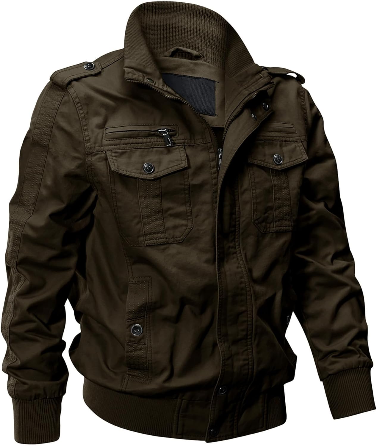 Lightweight Multi Pocket Military Jacket for Men - Windbreaker