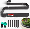 20ft 6-Pack Galvanized Steel Landscape Edging - Durable Lawn Border