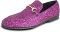 Sparkle Men's Prom Loafers - Glitter Cap Toe Dress Shoe for Events
