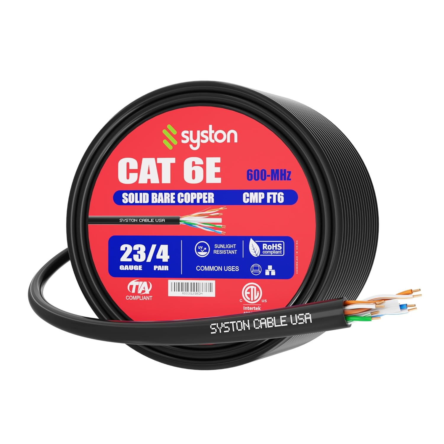 Cat6e Ethernet Cable 100 FT - High-Speed Networking Solution