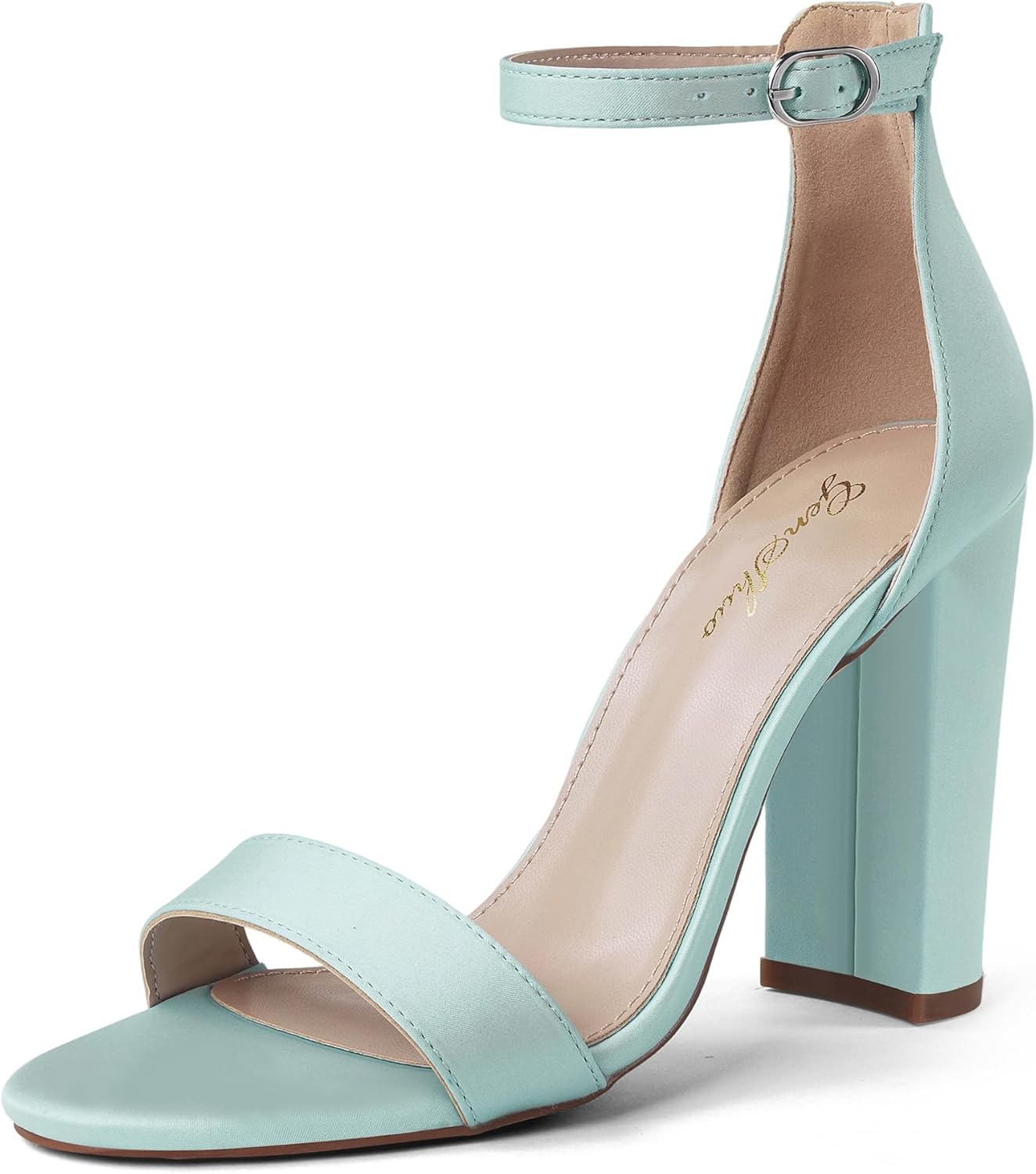 GENSHUO Women's 4-Inch Chunky High Heel Sandals for Any Occasion