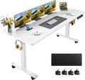 Electric Standing Desk Adjustable Height 63x24 in - Smooth Sit-Stand