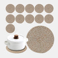 Pot Holders Trivets Set 100% Cotton - Heat Resistant Table Protectors