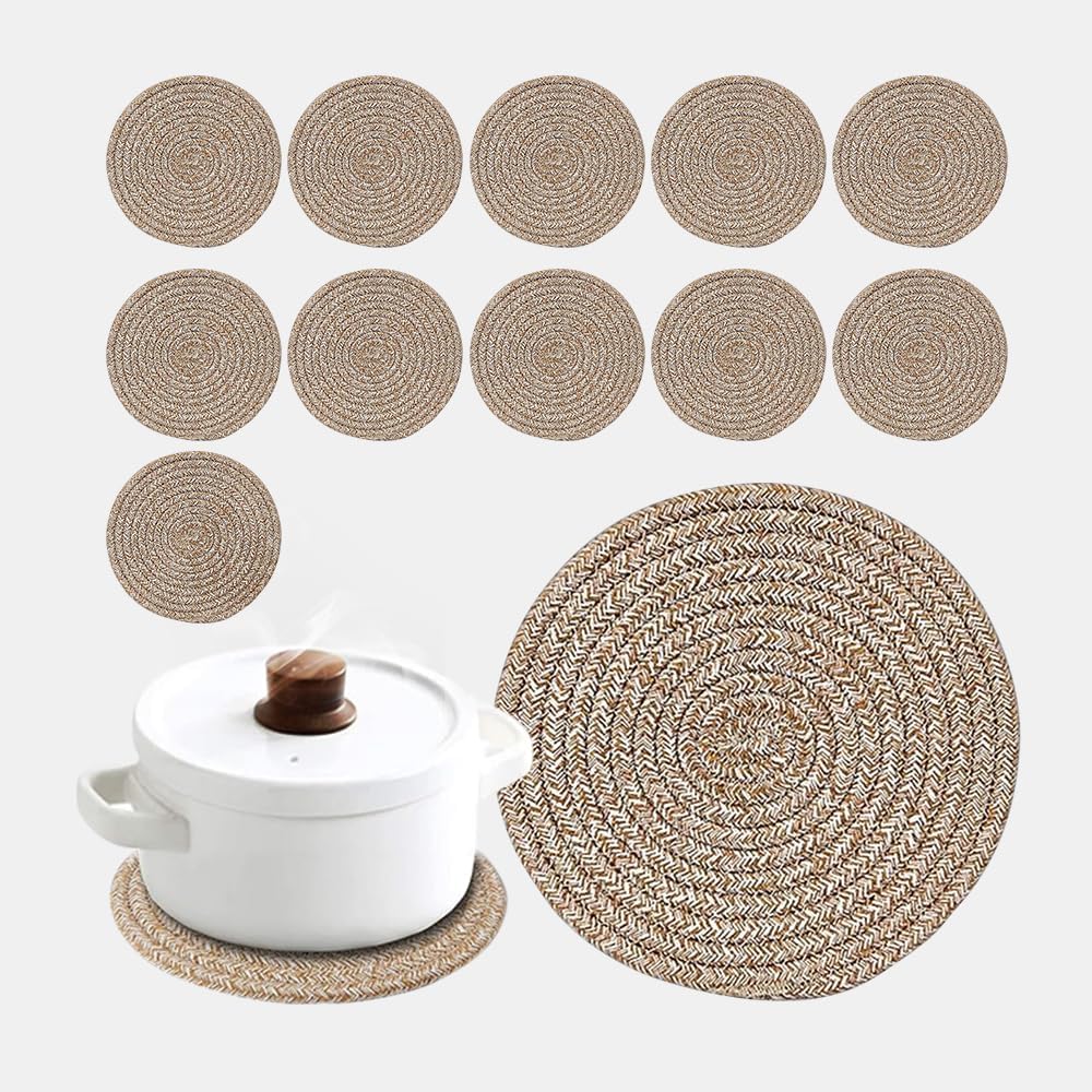 Pot Holders Trivets Set for Kitchens - 100% Cotton Quality